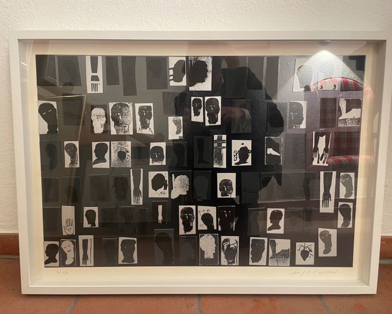 Paladino Mimmo - Originalgraphik f&uuml;r den Eisernen Vorhang des Stadttheather Klagenfurt1 1998